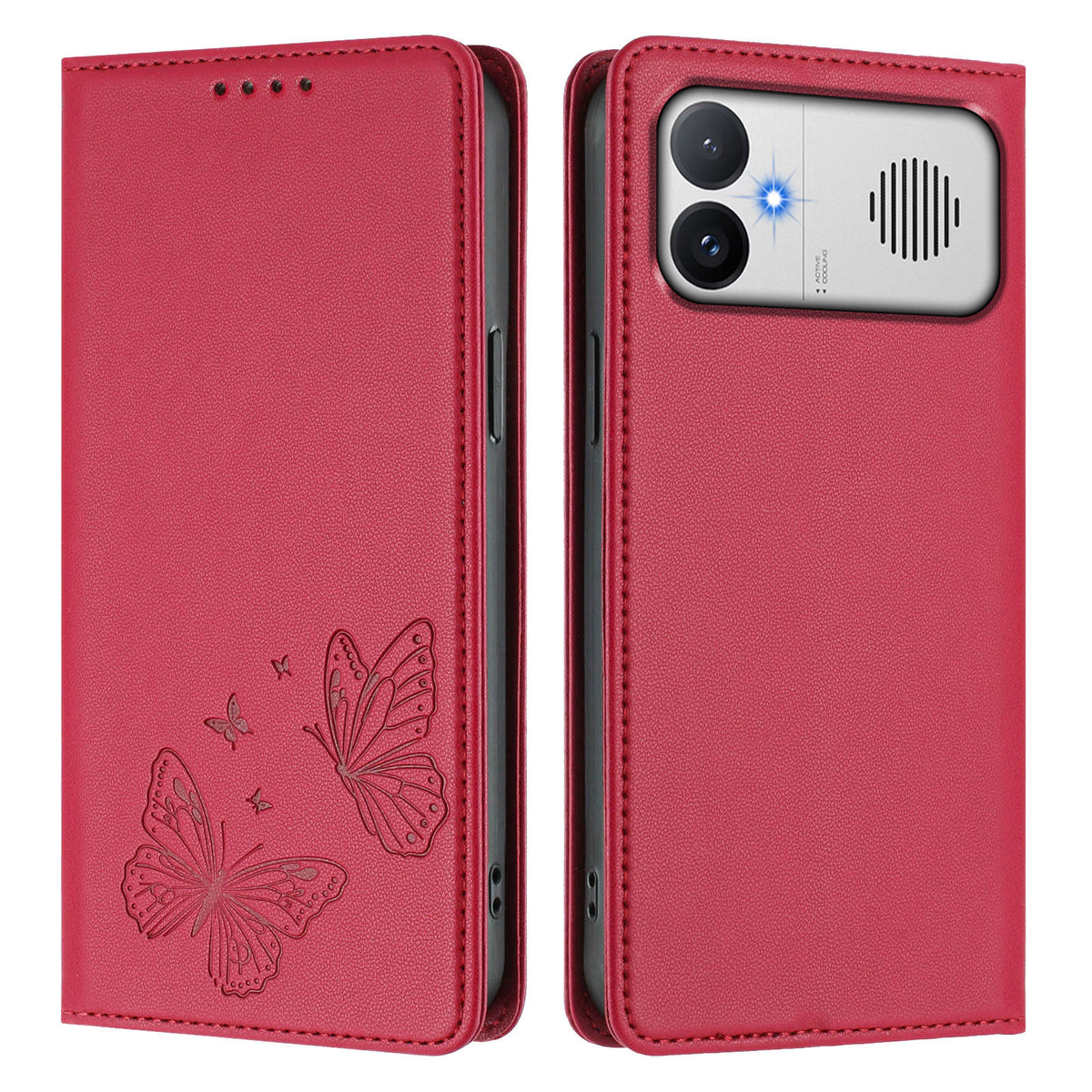 For Xiaomi Redmi K90 Max 5G Wallet Case RFID Blocking Butterfly Imprinted Magnetic Flip Leather Cover