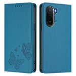 Xiaomi Redmi A7 Pro 4G (171.56mm) / Xiaomi Redmi A7 Pro 5G / Xiaomi Poco C85x 5G / Xiaomi Poco C81 4G Plånboksfodral RFID-blockerande fjärilstryckt magnetiskt läderfodral