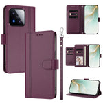 For Xiaomi 17 Max Case 9 Card Slots PU Leather Flip Wallet Phone Cover with Hand Strap