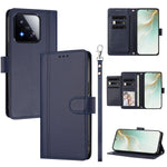 For Xiaomi 17 Max Case 9 Card Slots PU Leather Flip Wallet Phone Cover with Hand Strap
