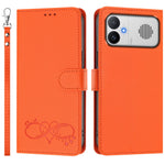 For Xiaomi Redmi K90 Max 5G Case PU Leather Heart Pattern Wallet Flip Phone Cover with Hand Strap