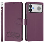 For Xiaomi Redmi K90 Max 5G Case PU Leather Heart Pattern Wallet Flip Phone Cover with Hand Strap