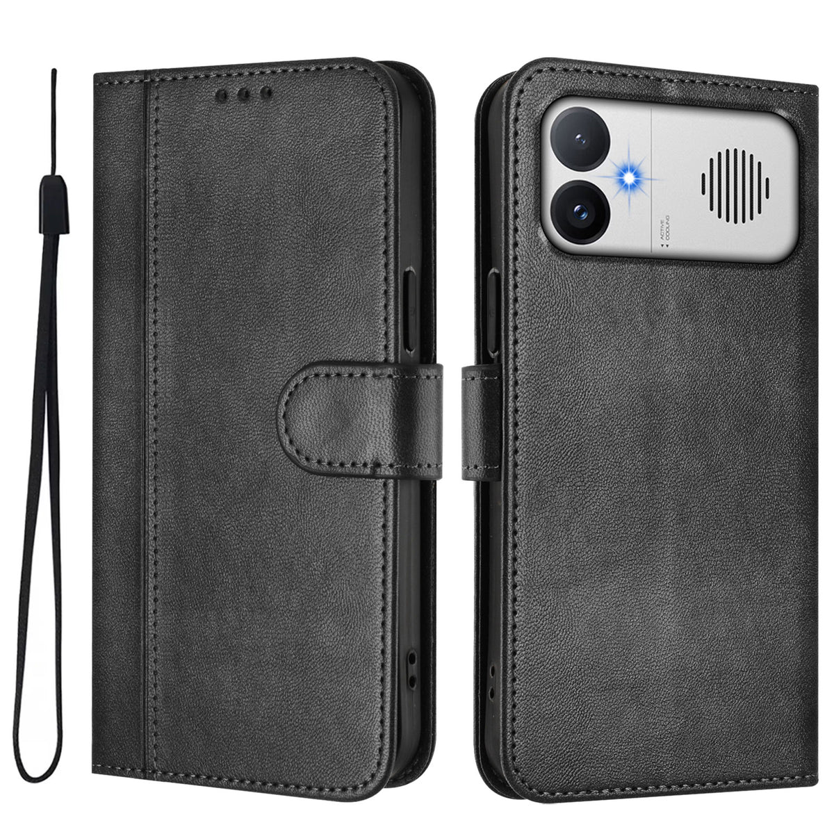 For Xiaomi Redmi K90 Max 5G Cases Wallet Stand Retro Texture Leather Phone Cover with Lanyard