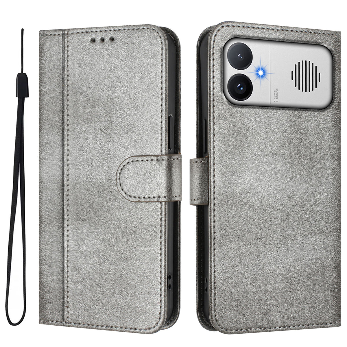 For Xiaomi Redmi K90 Max 5G Cases Wallet Stand Retro Texture Leather Phone Cover with Lanyard