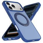For iPhone 18 Pro Max  /  17 Pro Max Case with Rotating Magnetic Kickstand PC + TPU Skin-Touch Phone Cover