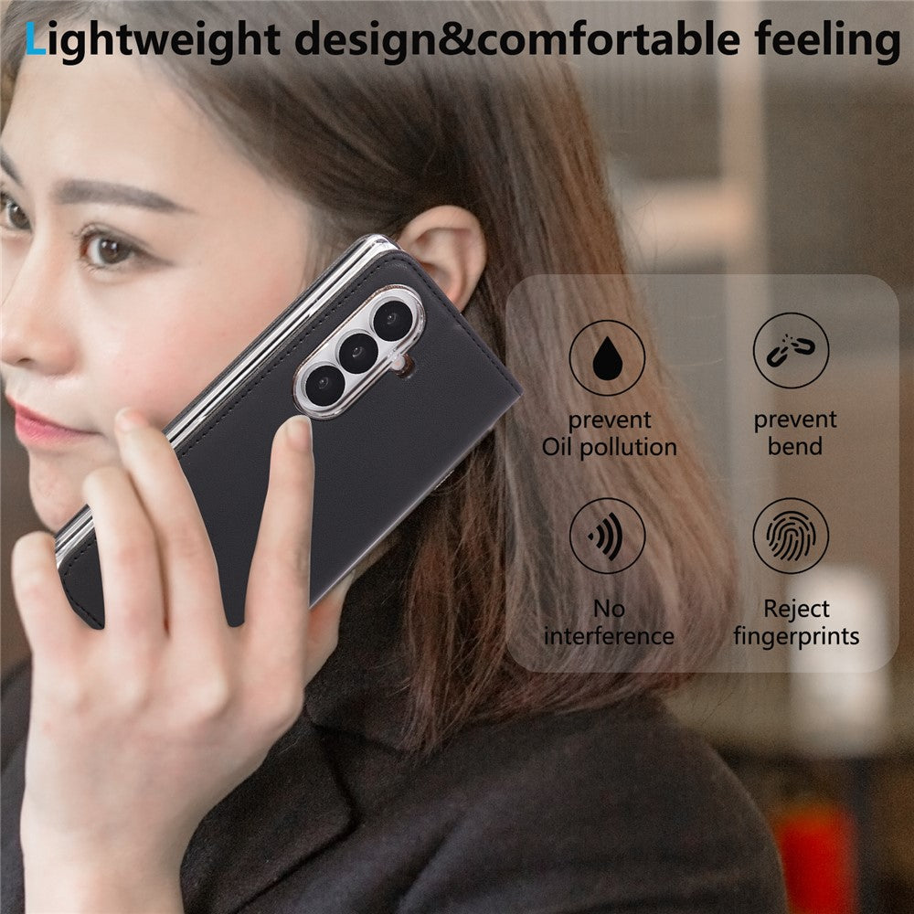 ABEEL For Samsung Galaxy Z Fold8 Ultra Case RFID Blocking Leather Flip Fold Phone Cover
