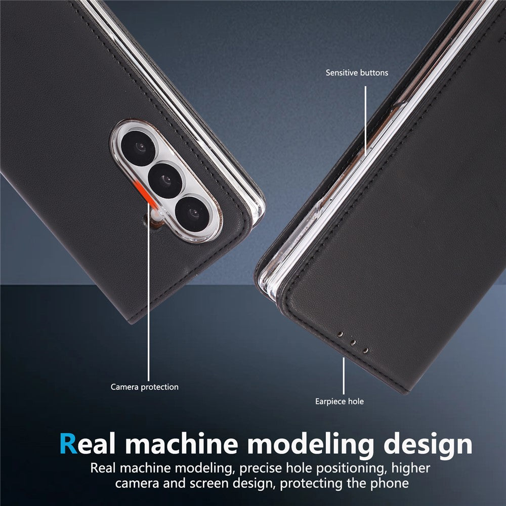 ABEEL For Samsung Galaxy Z Fold8 Ultra Case RFID Blocking Leather Flip Fold Phone Cover