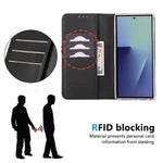ABEEL For Samsung Galaxy Z Fold8 Ultra Case RFID Blocking Leather Flip Fold Phone Cover