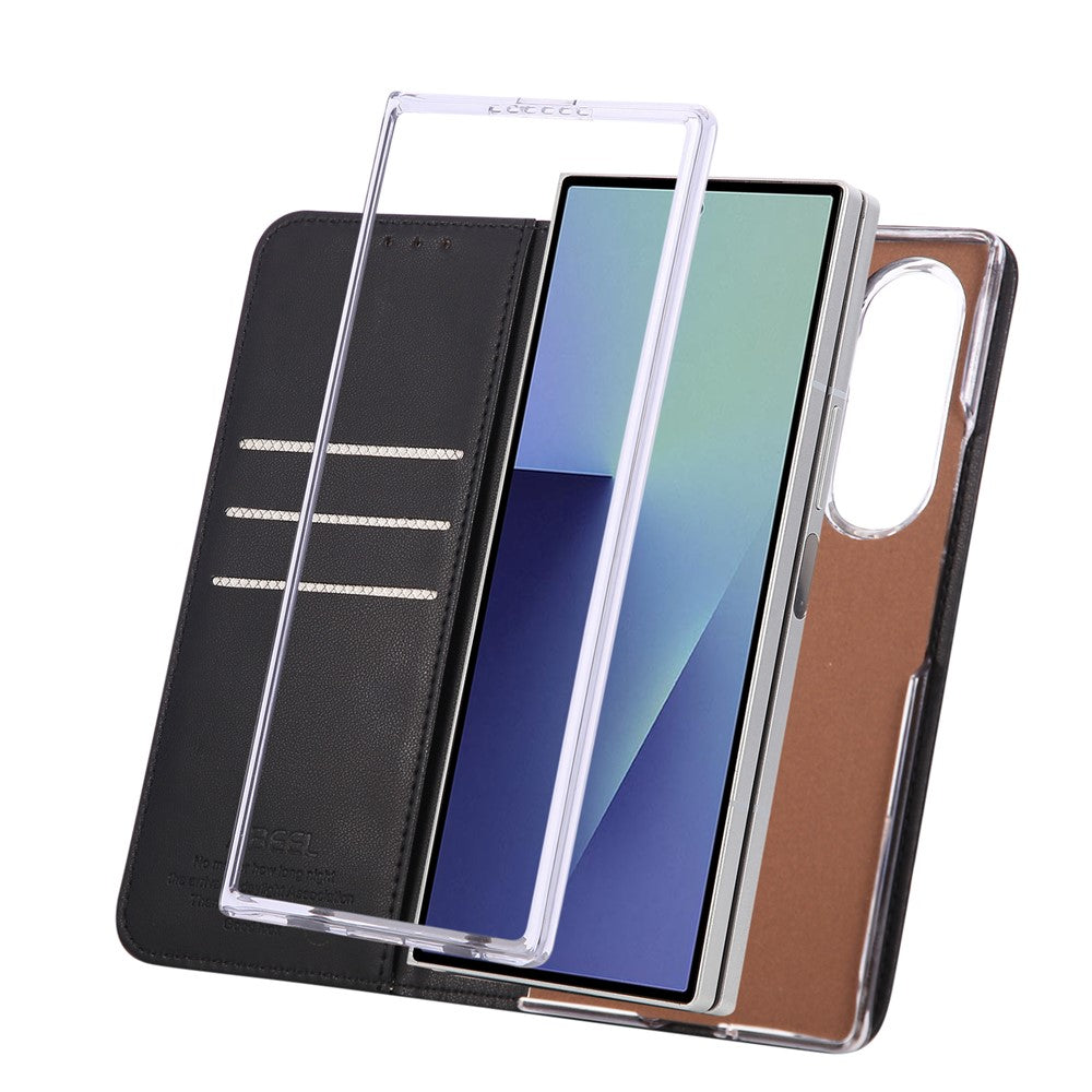 ABEEL For Samsung Galaxy Z Fold8 Ultra Case RFID Blocking Leather Flip Fold Phone Cover