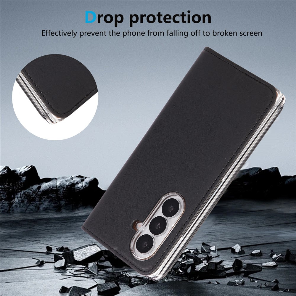 ABEEL For Samsung Galaxy Z Fold8 Ultra Case RFID Blocking Leather Flip Fold Phone Cover