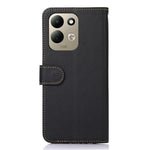 KHAZNEH For Xiaomi Redmi 17 5G  /  Redmi 17 4G Case RFID Blocking Wallet Litchi Texture PU Leather Phone Cover with Strap