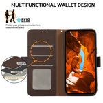 ABEEL For Xiaomi Redmi 17 5G  /  Redmi 17 4G Case Litchi Texture Leather RFID Blocking Phone Cover