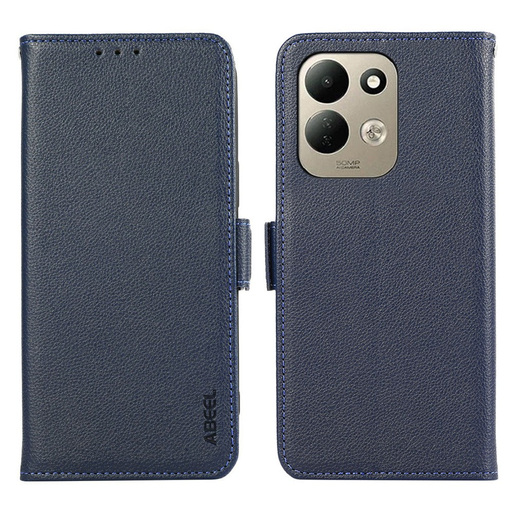 ABEEL For Xiaomi Redmi 17 5G  /  Redmi 17 4G Case Litchi Texture Leather RFID Blocking Phone Cover