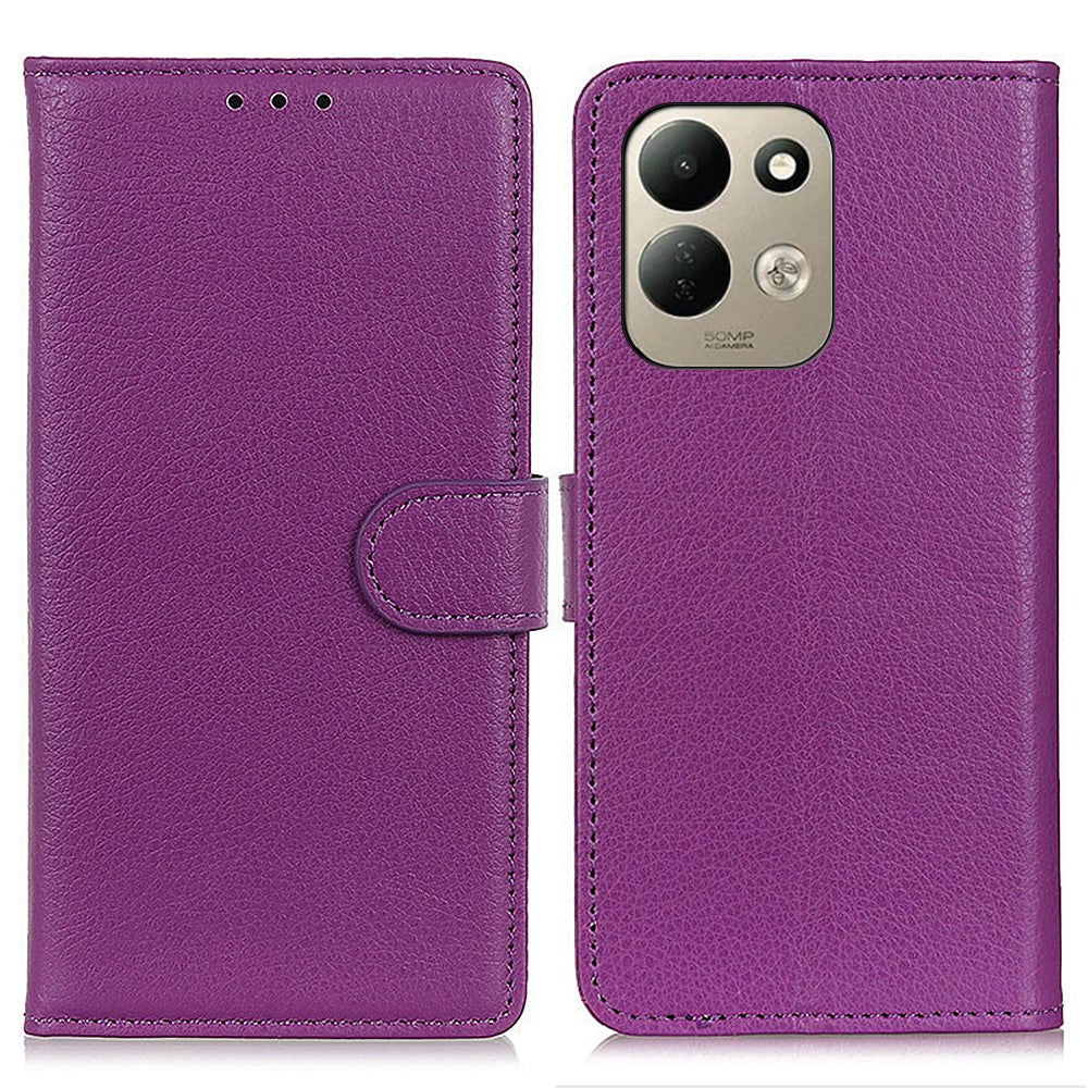 For Xiaomi Redmi 17 5G  /  Redmi 17 4G Wallet Case PU Leather Phone Cover Litchi Texture