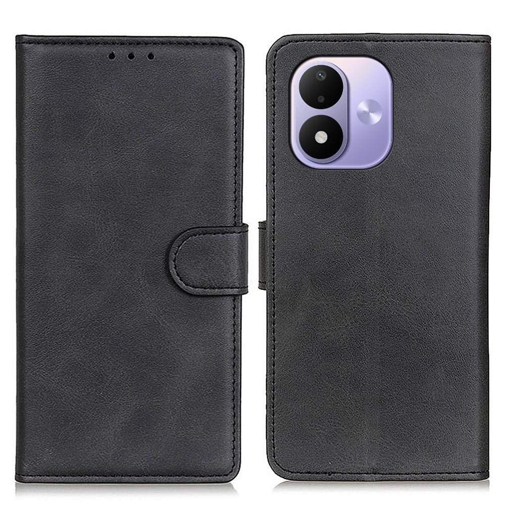 For Xiaomi Redmi Note 17 4G (Global) / Note 17 5G (Global) / Note 17 (India / China) 5G Case Cowhide Texture Leather Wallet Stand Phone Cover