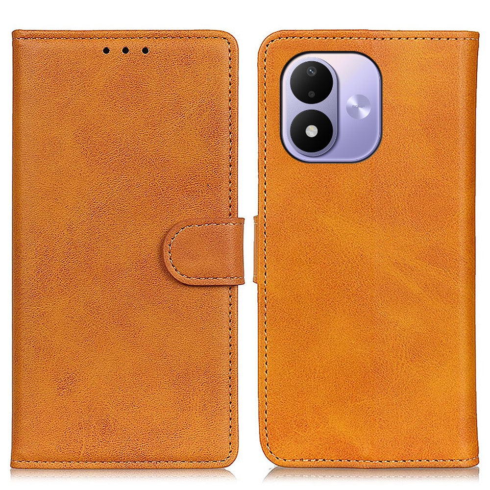 For Xiaomi Redmi Note 17 4G (Global) / Note 17 5G (Global) / Note 17 (India / China) 5G Case Cowhide Texture Leather Wallet Stand Phone Cover