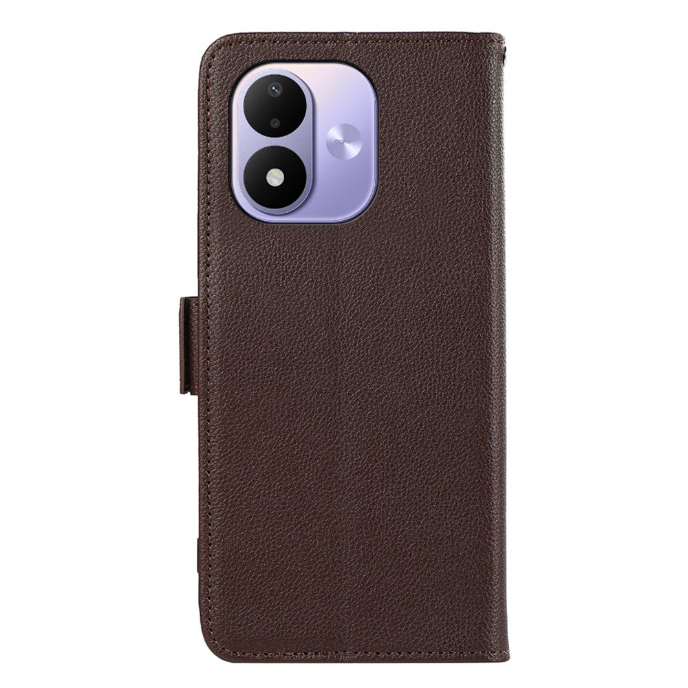 ABEEL For Xiaomi Redmi Note 17 4G (Global) / Note 17 5G (Global) / Note 17 (India / China) 5G Case Litchi Texture Leather RFID Blocking Phone Cover