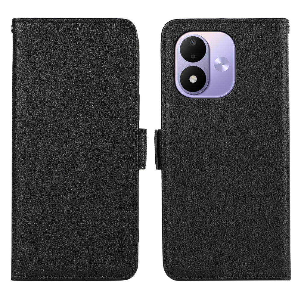ABEEL For Xiaomi Redmi Note 17 4G (Global) / Note 17 5G (Global) / Note 17 (India / China) 5G Case Litchi Texture Leather RFID Blocking Phone Cover