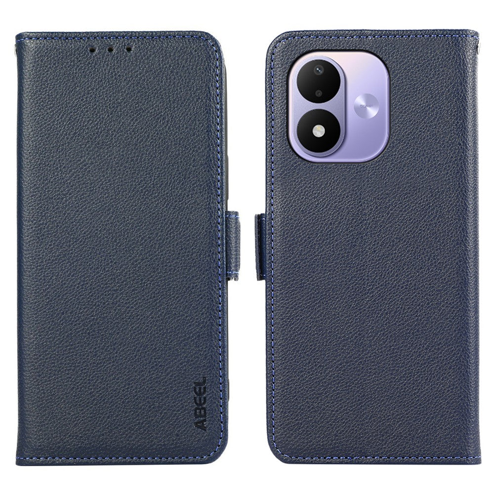 ABEEL For Xiaomi Redmi Note 17 4G (Global) / Note 17 5G (Global) / Note 17 (India / China) 5G Case Litchi Texture Leather RFID Blocking Phone Cover