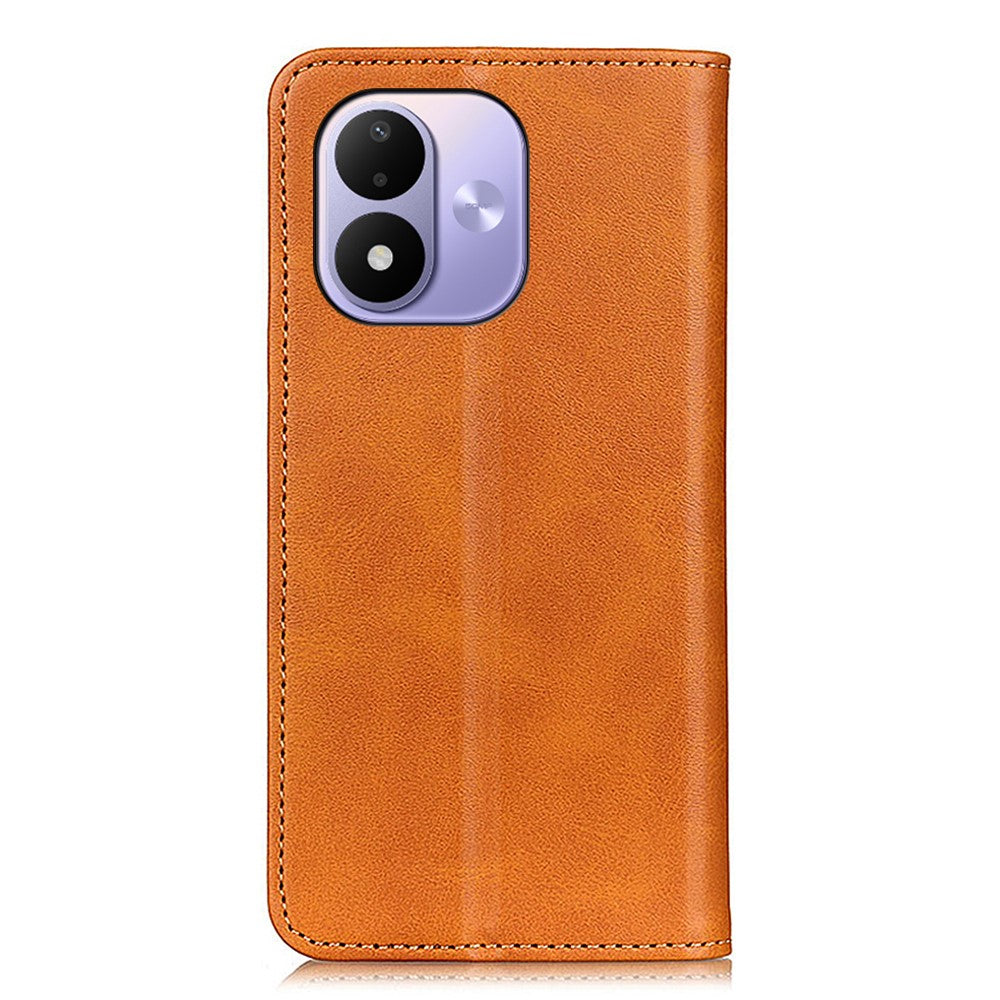 For Xiaomi Redmi Note 17 4G (Global) / Note 17 5G (Global) / Note 17 (India / China) 5G Case Cowhide Texture Split Leather Flip Wallet Phone Cover