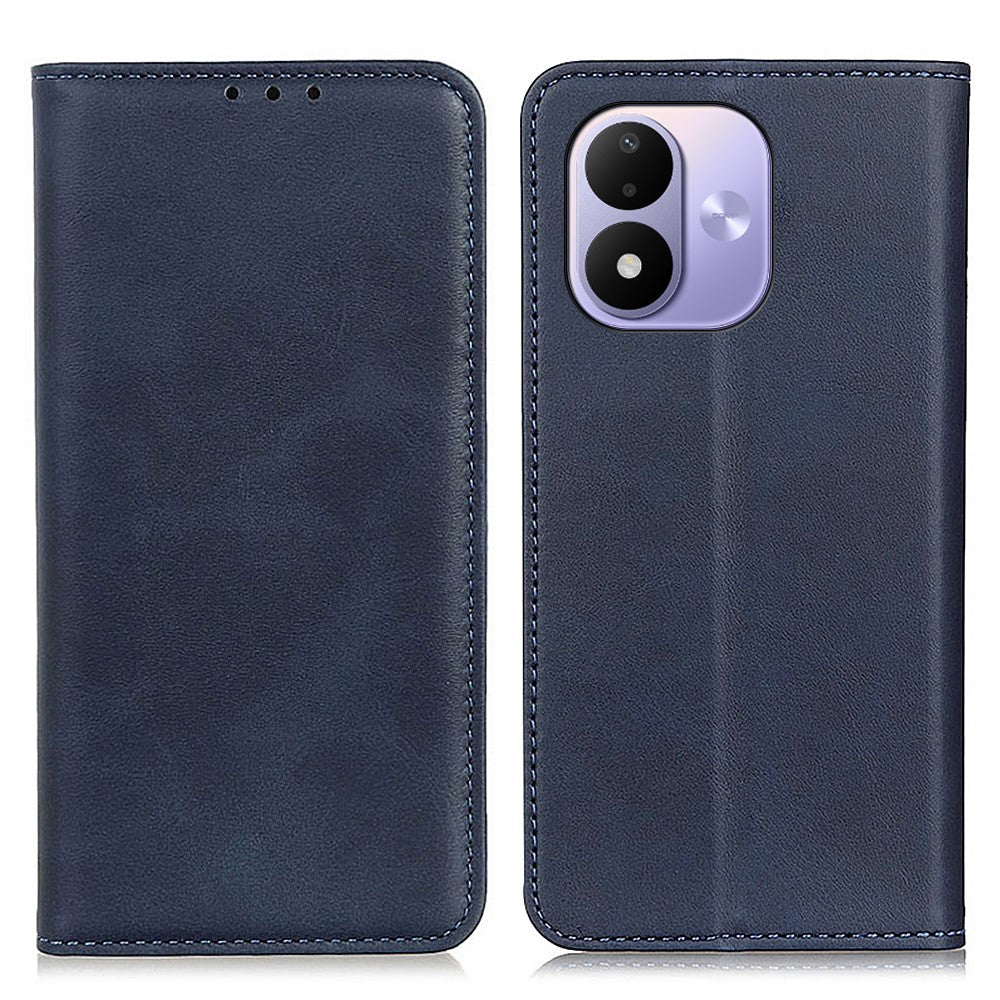 For Xiaomi Redmi Note 17 4G (Global) / Note 17 5G (Global) / Note 17 (India / China) 5G Case Cowhide Texture Split Leather Flip Wallet Phone Cover
