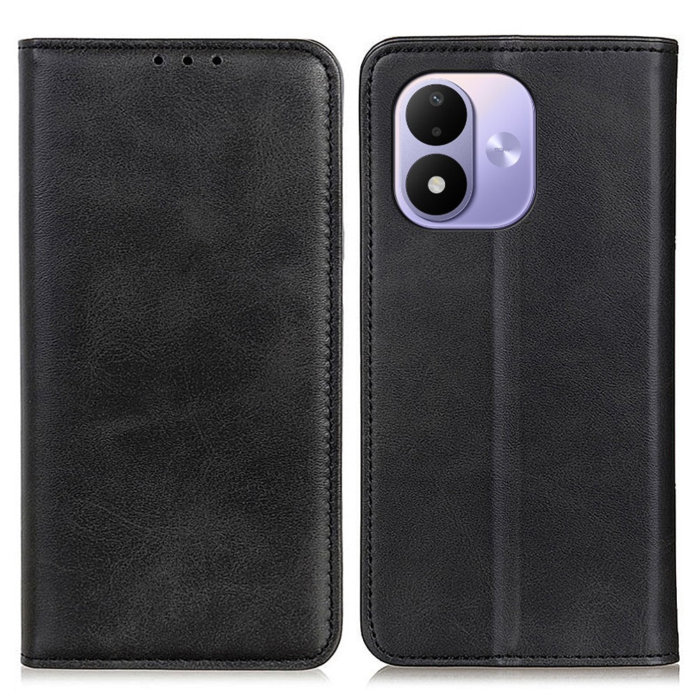 For Xiaomi Redmi Note 17 4G (Global) / Note 17 5G (Global) / Note 17 (India / China) 5G Case Cowhide Texture Split Leather Flip Wallet Phone Cover
