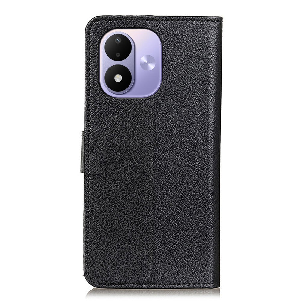For Xiaomi Redmi Note 17 4G (Global) / Note 17 5G (Global) / Note 17 (India / China) 5G Wallet Case PU Leather Phone Cover Litchi Texture
