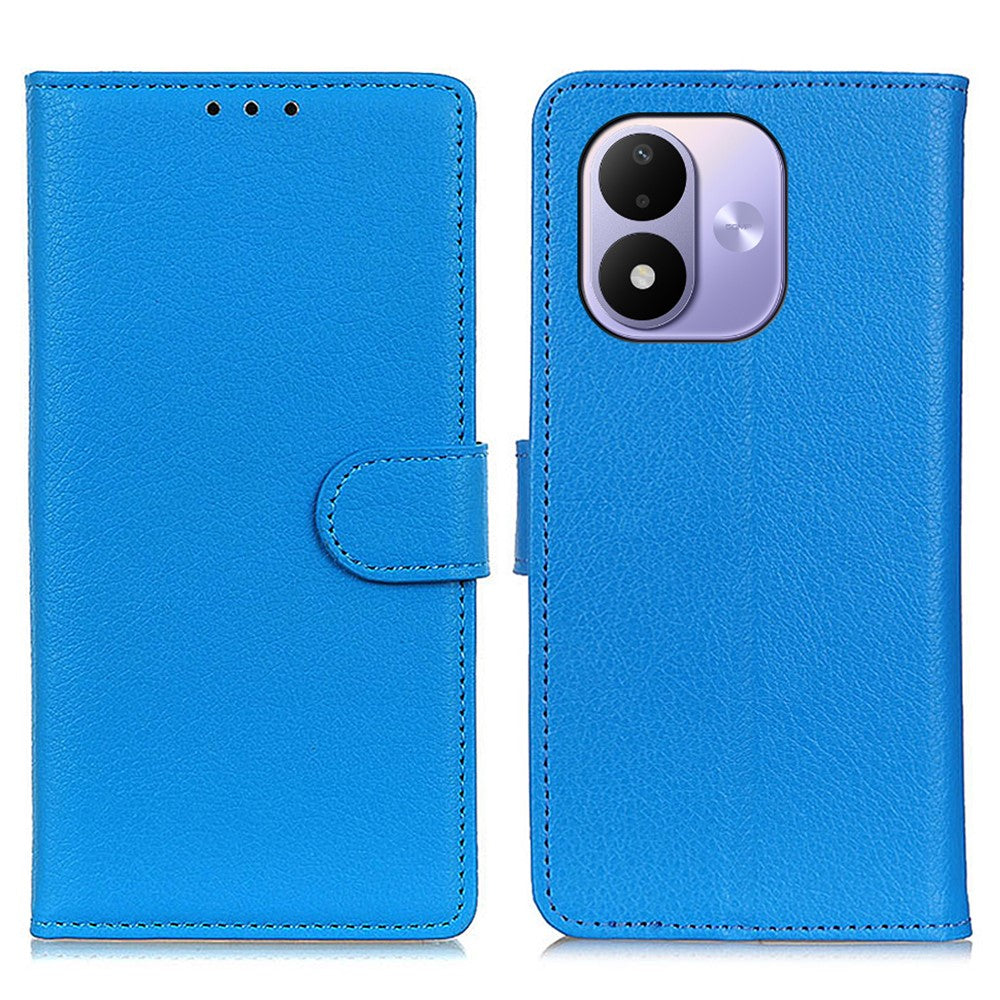 For Xiaomi Redmi Note 17 4G (Global) / Note 17 5G (Global) / Note 17 (India / China) 5G Wallet Case PU Leather Phone Cover Litchi Texture