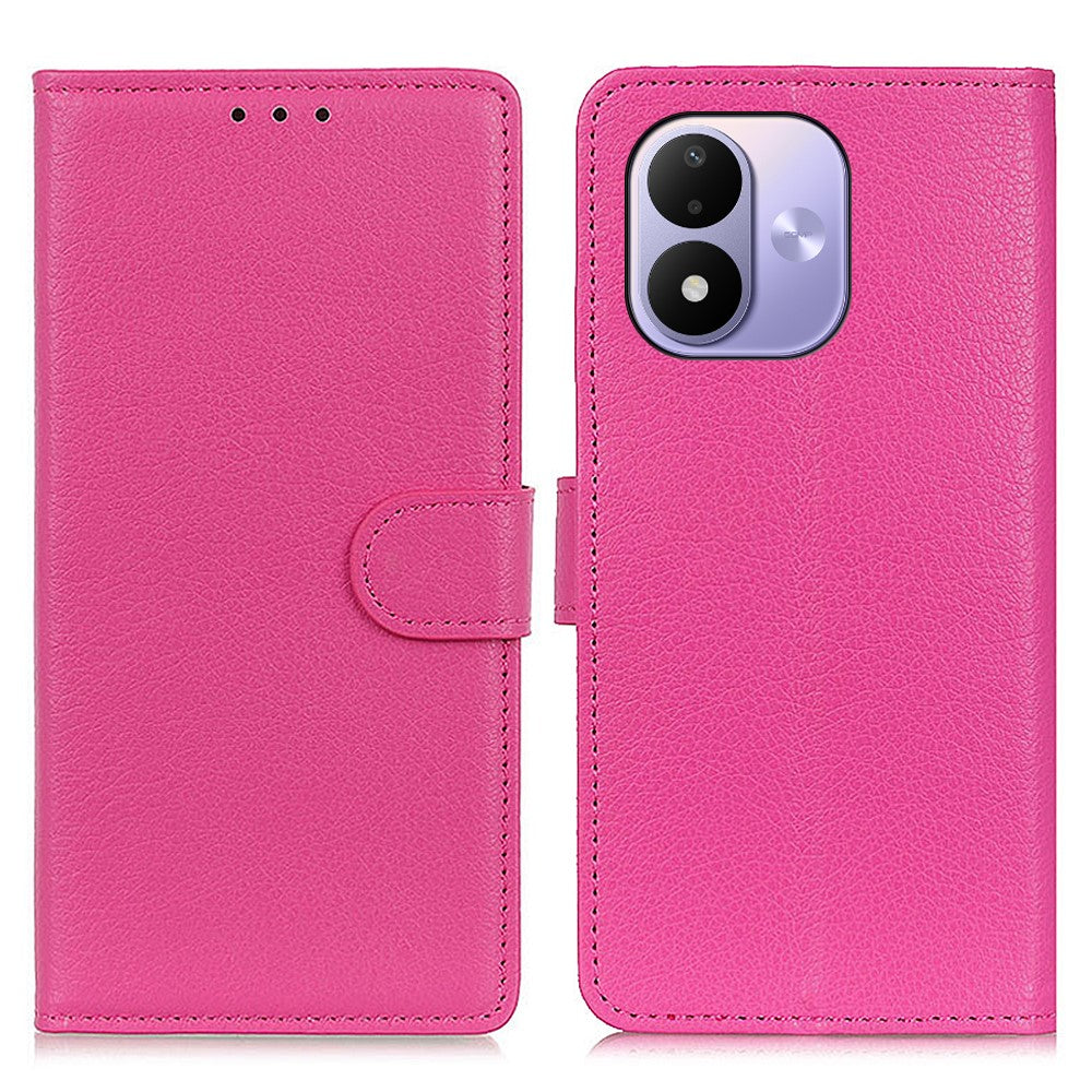 For Xiaomi Redmi Note 17 4G (Global) / Note 17 5G (Global) / Note 17 (India / China) 5G Wallet Case PU Leather Phone Cover Litchi Texture