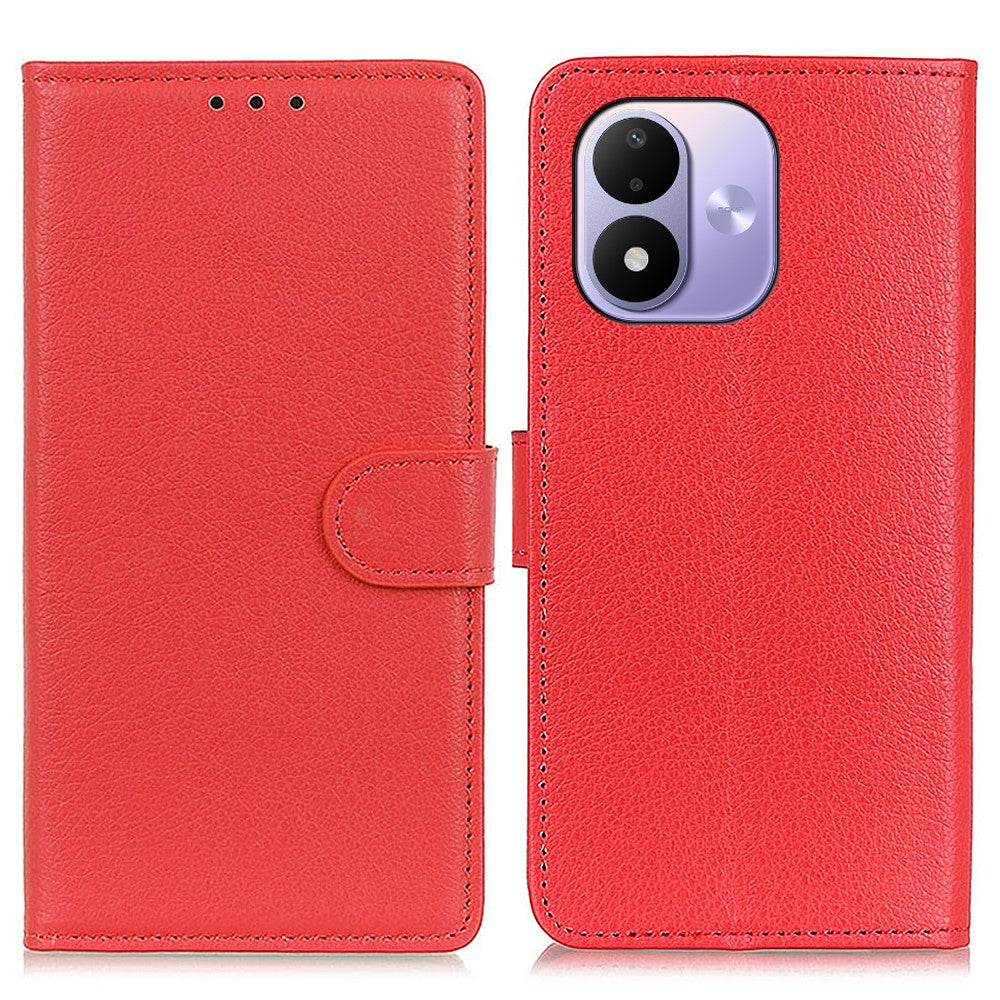 For Xiaomi Redmi Note 17 4G (Global) / Note 17 5G (Global) / Note 17 (India / China) 5G Wallet Case PU Leather Phone Cover Litchi Texture