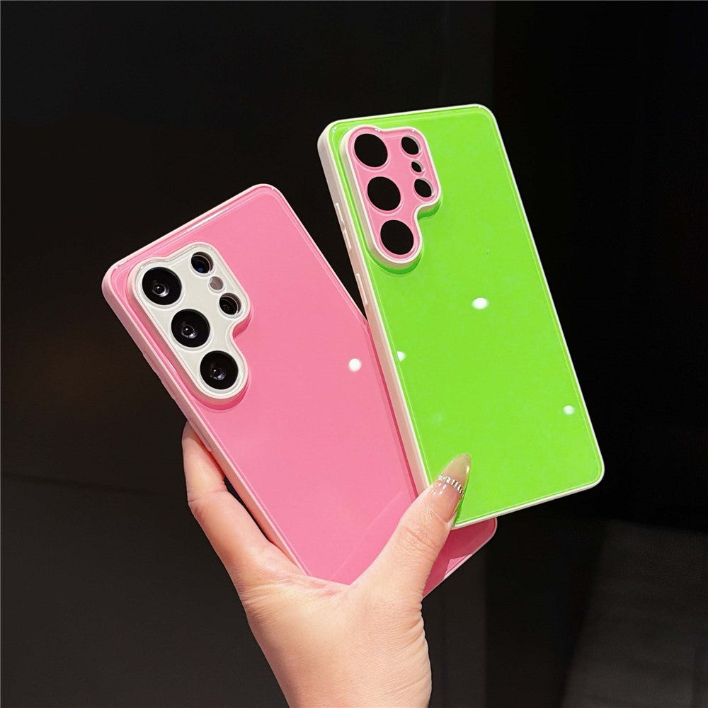 For Samsung Galaxy S25 Ultra Case Contrast Color PC + TPU Phone Cover