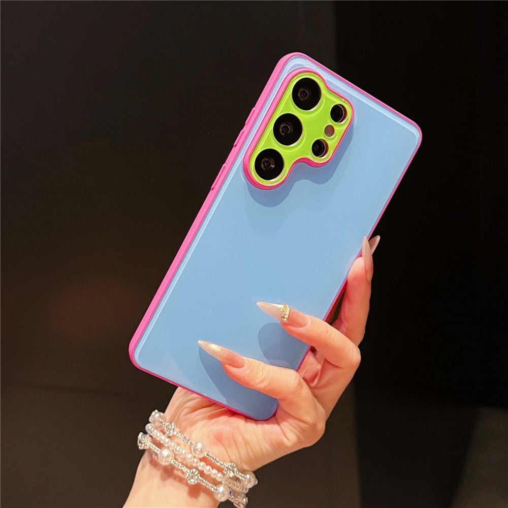 For Samsung Galaxy S25 Ultra Case Contrast Color PC + TPU Phone Cover