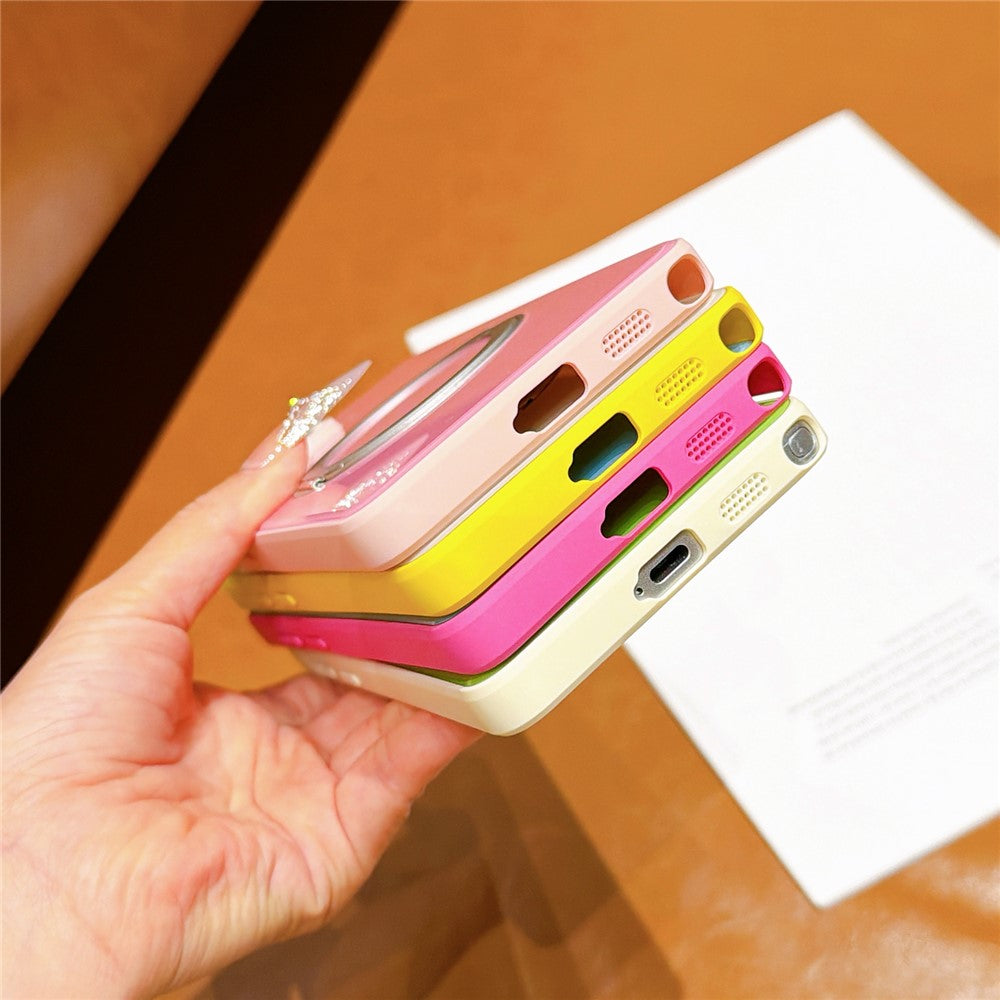 For Samsung Galaxy S24 Ultra Case Magnetic Rotating Kickstand Colorblock Design PC + TPU Phone Cover