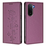 For Xiaomi Redmi A7 Pro 4G (171.56mm) / Xiaomi Redmi A7 Pro 5G / Xiaomi Poco C85x 5G / Xiaomi Poco C81 4G Case RFID Blocking Wallet Stand Imprinted Cat Pattern Leather Phone Cover