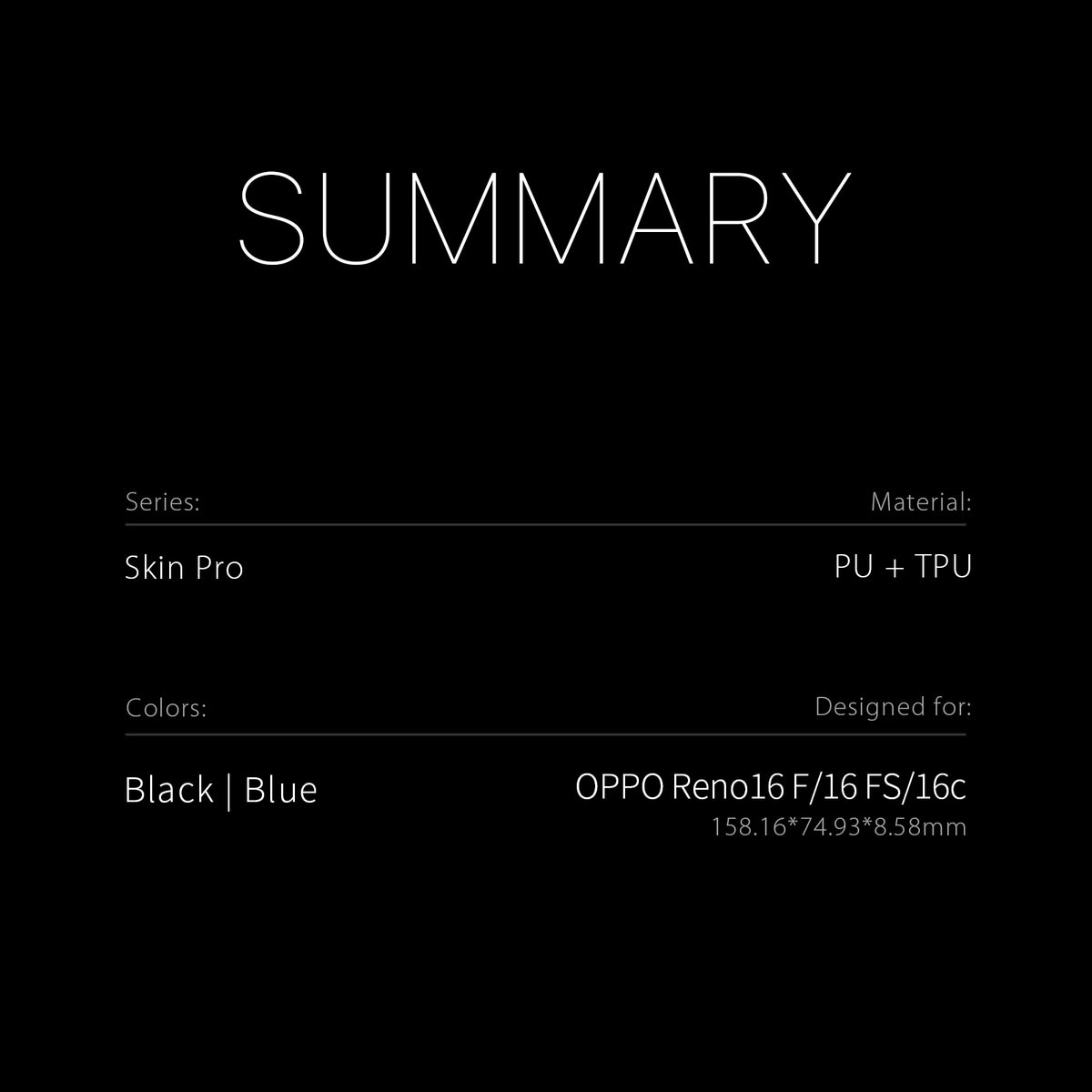 DUX DUCIS for Oppo Reno16 FS 5G / Reno16 F 5G / Reno16c 5G Skin Pro Series Case Leather Stand Cover Card Holder