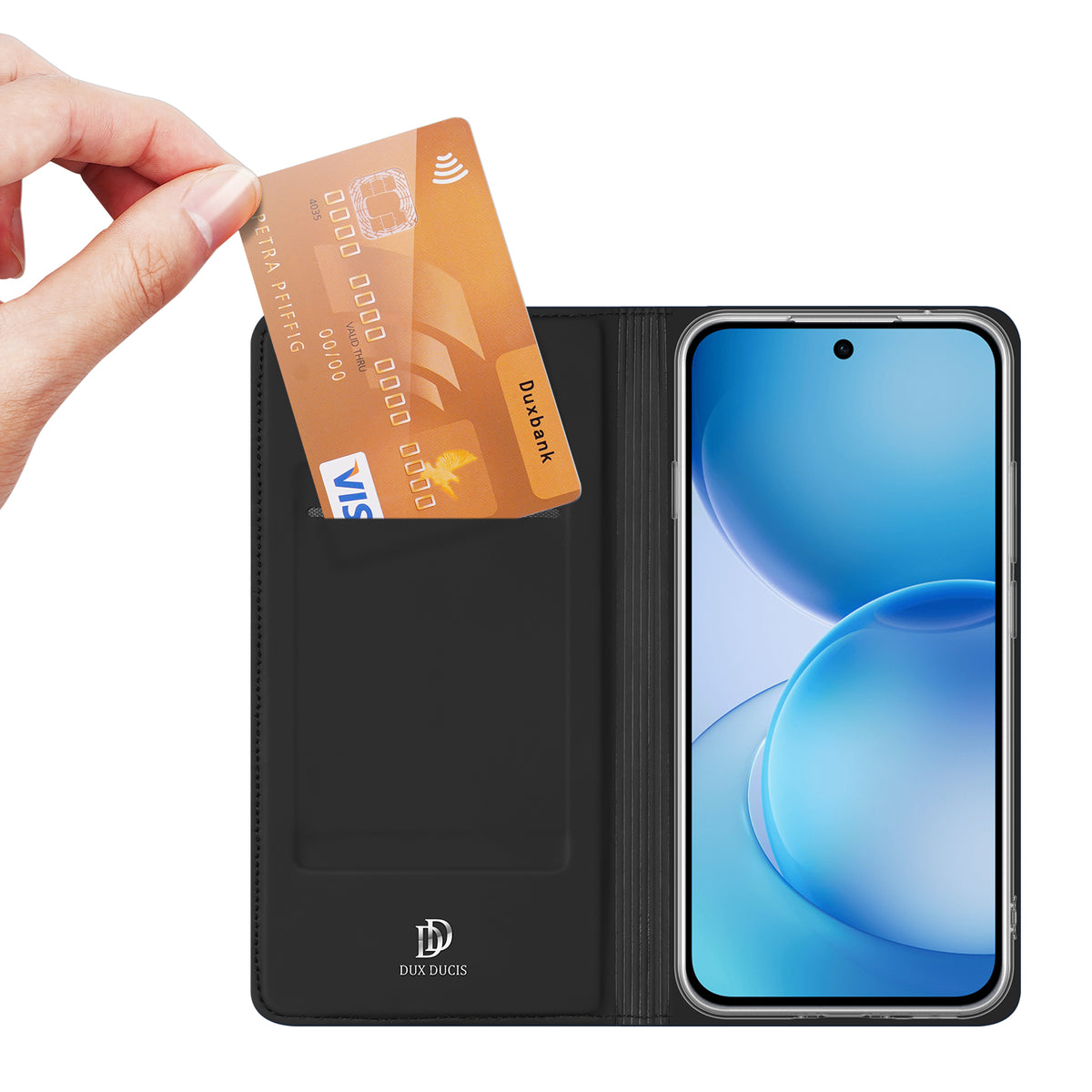 DUX DUCIS for Oppo Reno16 FS 5G / Reno16 F 5G / Reno16c 5G Skin Pro Series Case Leather Stand Cover Card Holder
