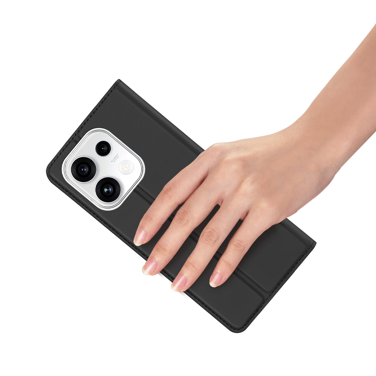DUX DUCIS for Oppo Reno16 FS 5G / Reno16 F 5G / Reno16c 5G Skin Pro Series Case Leather Stand Cover Card Holder