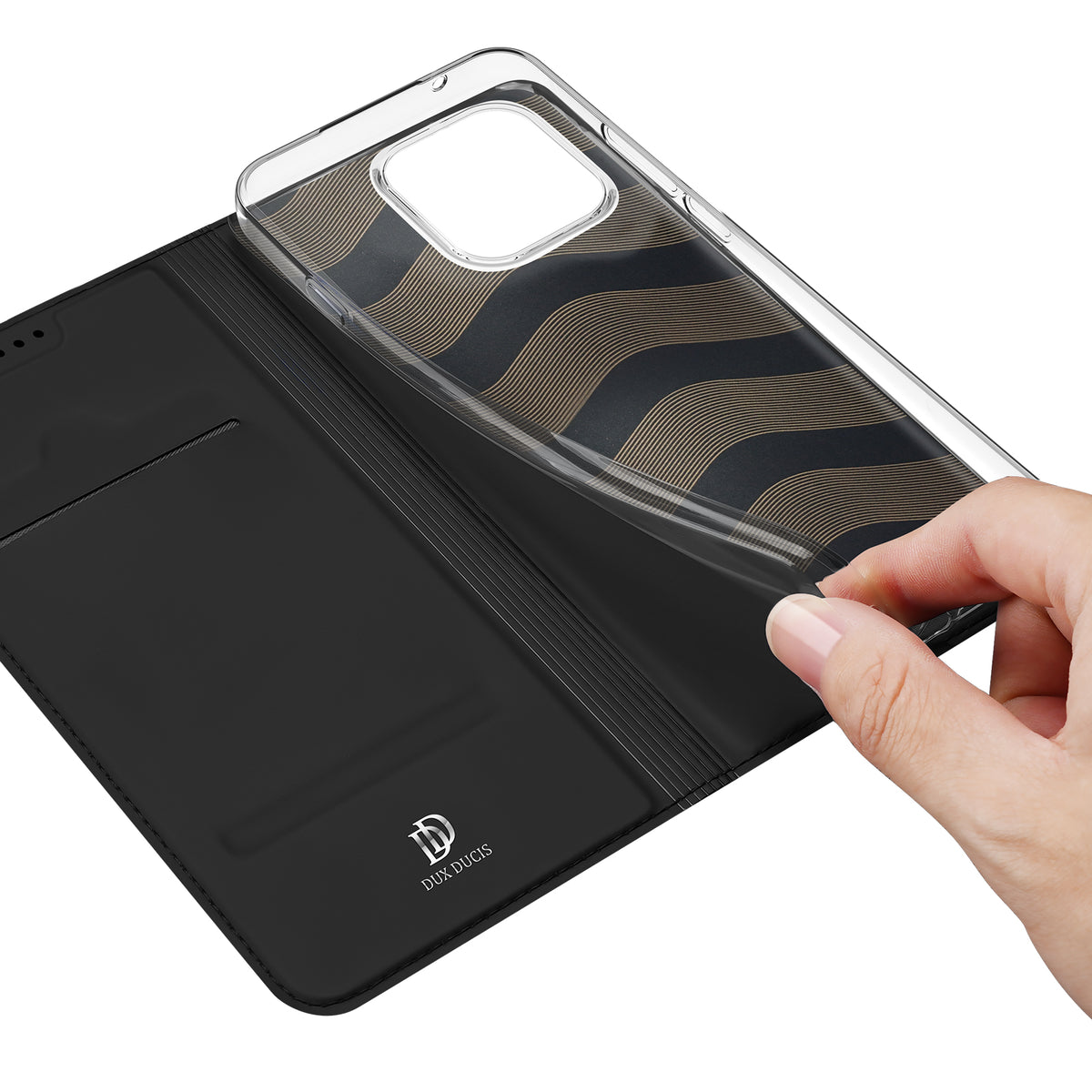 DUX DUCIS for Oppo Reno16 FS 5G / Reno16 F 5G / Reno16c 5G Skin Pro Series Case Leather Stand Cover Card Holder