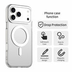 For iPhone 18 Pro / 17 Pro Magnetic Case Anti Drop Hybrid Phone Back Cover