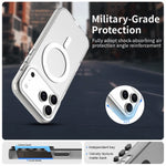 For iPhone 18 Pro / 17 Pro Magnetic Case Anti Drop Hybrid Phone Back Cover
