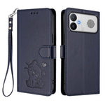 For Xiaomi Redmi K90 Max 5G Wallet Case with Wrist Strap Love Cat Pattern Imprint Leather Phone Cover
