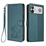 For Xiaomi Redmi K90 Max 5G Wallet Case with Wrist Strap Love Cat Pattern Imprint Leather Phone Cover