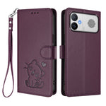 For Xiaomi Redmi K90 Max 5G Wallet Case with Wrist Strap Love Cat Pattern Imprint Leather Phone Cover