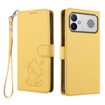 For Xiaomi Redmi K90 Max 5G Wallet Case with Wrist Strap Love Cat Pattern Imprint Leather Phone Cover