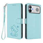 For Xiaomi Redmi K90 Max 5G Wallet Case with Wrist Strap Love Cat Pattern Imprint Leather Phone Cover