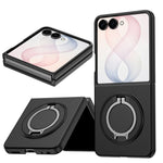 For Samsung Galaxy Z Flip8 Magnetic Case Ring Kickstand TPU PC Hybrid Phone Cover
