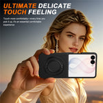 For Samsung Galaxy Z Flip8 Magnetic Case Ring Kickstand TPU PC Hybrid Phone Cover
