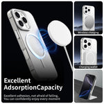 For iPhone 16 Pro Magnetic Case PC + TPU + PET Air Cushion Shockproof Phone Cover