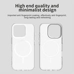 For iPhone 16 Pro Magnetic Case PC + TPU + PET Air Cushion Shockproof Phone Cover