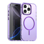 For iPhone 16 Pro Magnetic Case PC + TPU + PET Air Cushion Shockproof Phone Cover